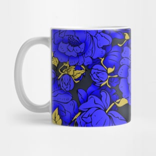 Blue Peonies Mug